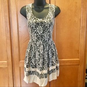 Flower-embroidered dress